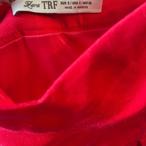 Zara strapless dress S coral like new