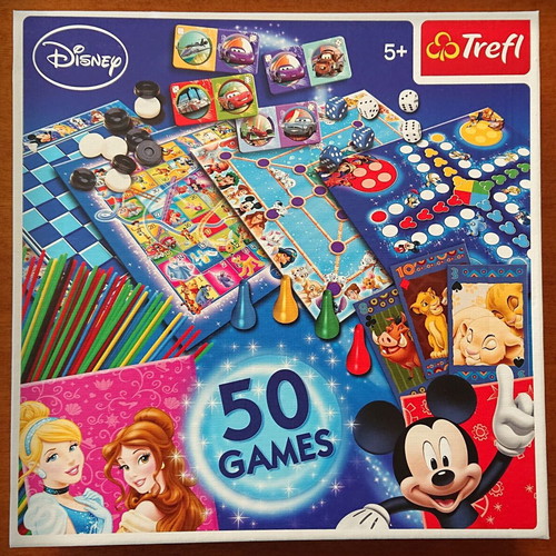 Disney Trefl board game like new with various games and missing parts