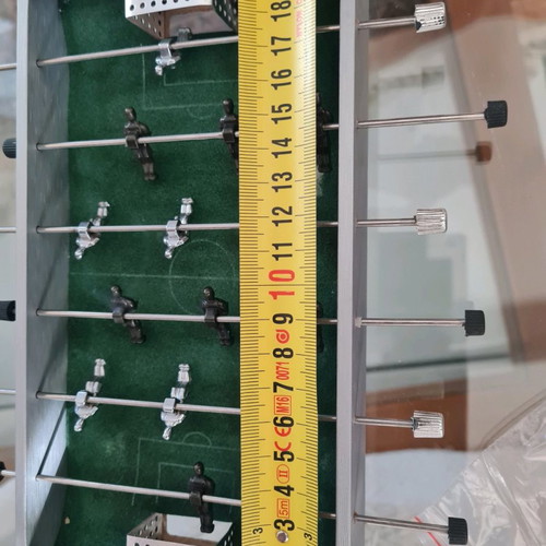 Mini Foosball Table used with felt and metal ball