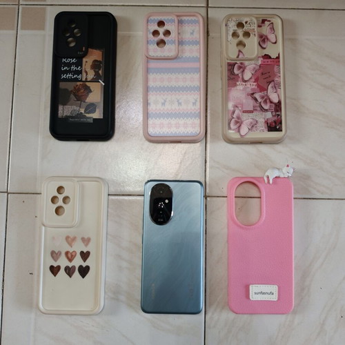 Honor 200 smartphone, 12/512GB, green, with 6 cases