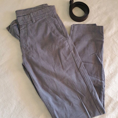 Zara men's pants used with belt dark gray
