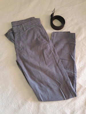 Zara men's pants used with belt dark gray