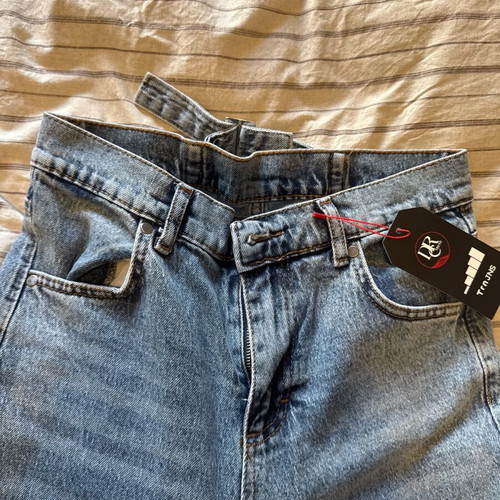 Trendyol high-waisted jeans new, size small, blue