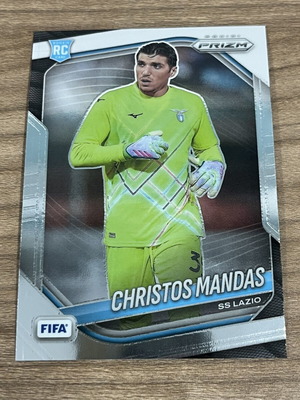 2025-26 Panini Prizm FIFA Soccer RC Christos Mandas card like new