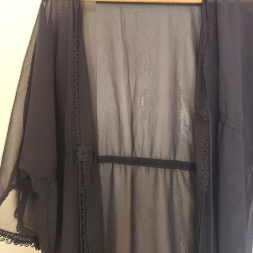 Black beach kimono XXXL used, very good condition