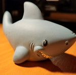 Shark figure used, plastic