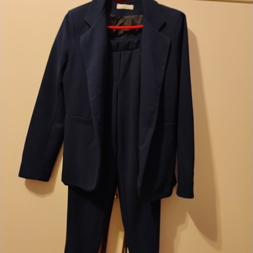 Anel blue women's suit set used, size small