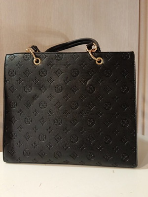 Women's shoulder bag new, large, black