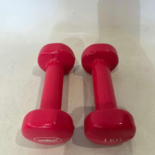 Live Up Sports dumbbell set 2x1Kg used, pink, 14cm