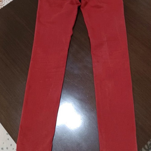 Maison Scotch women's denim pants used, dark red, size S
