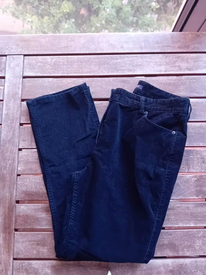Marks & Spencer Black Corduroy Pants like new, straight cut, size M