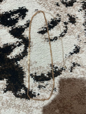 Necklace with gold chain like new