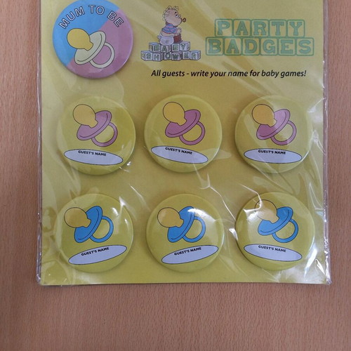 Κονκάρδες για baby shower και gender reveal καινούργιες, δύο πακέτα