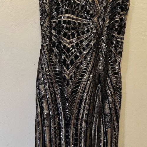 Zara cocktail dress like new with sequins multicolor size M