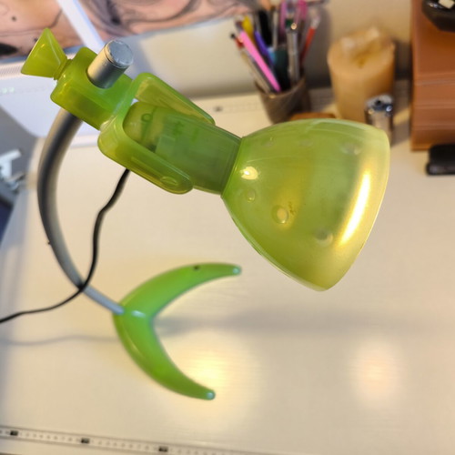 IKEA MÖRKER desk lamp used, plastic and steel, 44 cm