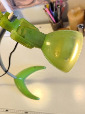 IKEA MÖRKER desk lamp used, plastic and steel, 44 cm