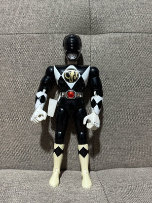 Power Rangers Black Large Figure 8 Inches Used
