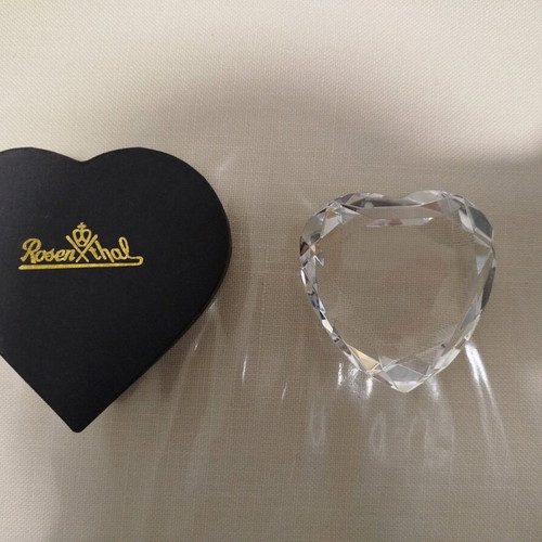 Rosenthal crystal heart new table decor