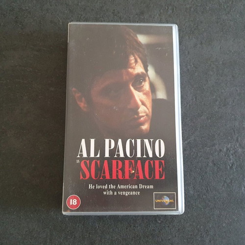 Scarface VHS tape used, English version