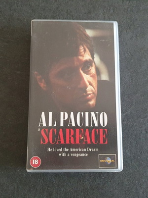 Scarface βιντεοκασέτα VHS μεταχειρισμένη, αγγλική έκδοση