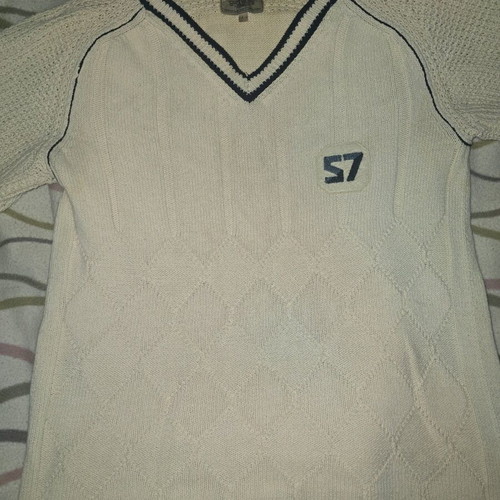 Chevignon men's white sweater like new, size L