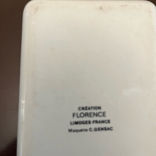 Authentic Limoges porcelain dish France like new
