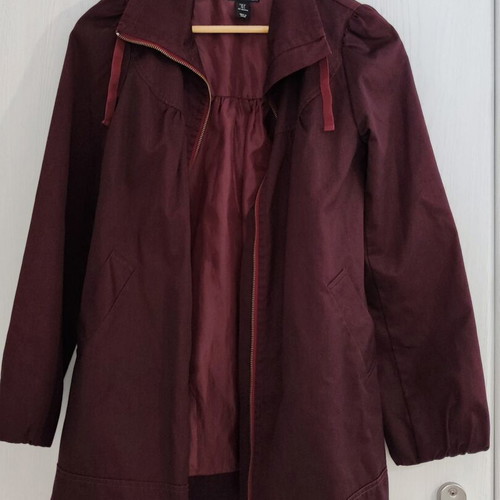 H&M Spring Autumn Jacket S/M like new, dark burgundy