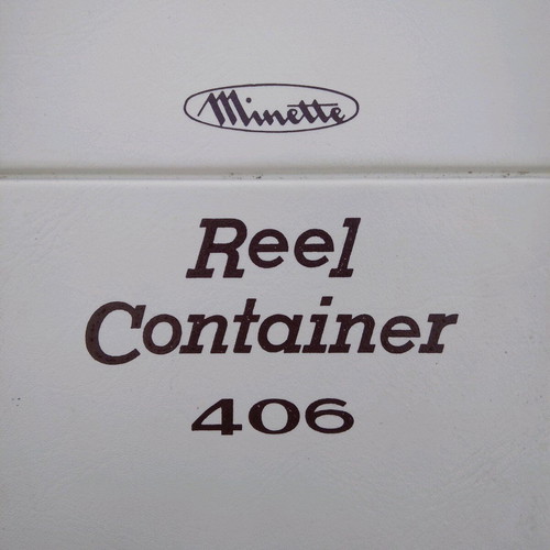 Minette Reel Tape Container 406 used with 6 empty 8mm reels