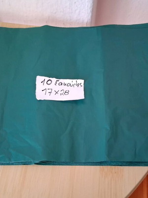 Courier bags new, pack of 10, 17×28, green with adhesive closure