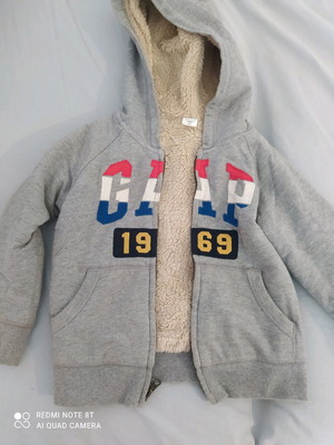 Gap zip sweater for 4-5 years old toddler, new, gray