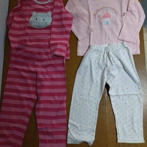 Mothercare kids pajama sets like new for girl 2-3 years multicolor