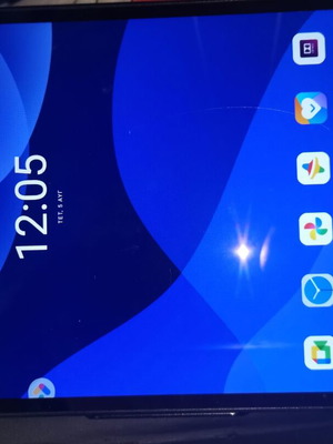 Lenovo Tab M10 tablet used with bookcase