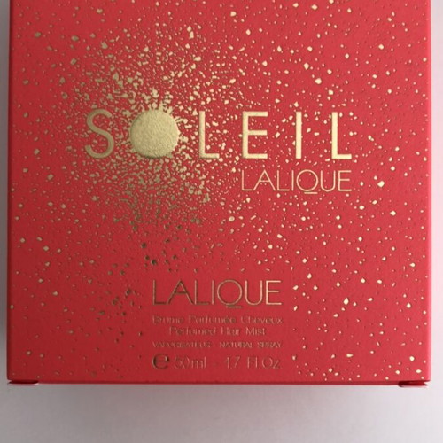 Lalique Soleil Hair Mist used, 50 ml