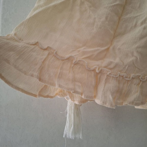 Attrattivo tank top used, beige and yellow, size S