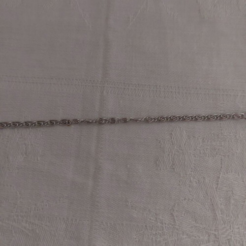 Bracelet from stainless steel like new, silver color, length 17+5 cm