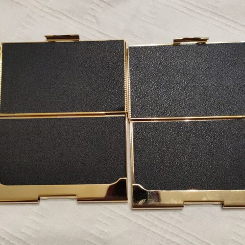 Cigarette case set used, gold-plated