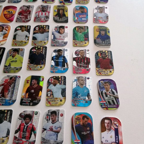 Europe's champion metal footballer tags used, pack of 48