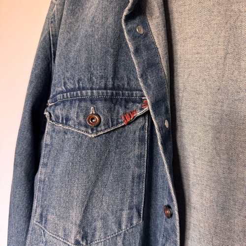 Zara Denim Jacket men's like new, gray and blue, size XL