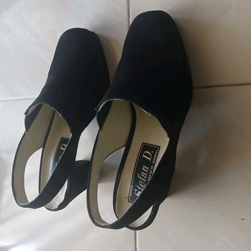 Suede pumps black used Stefan D. size 37
