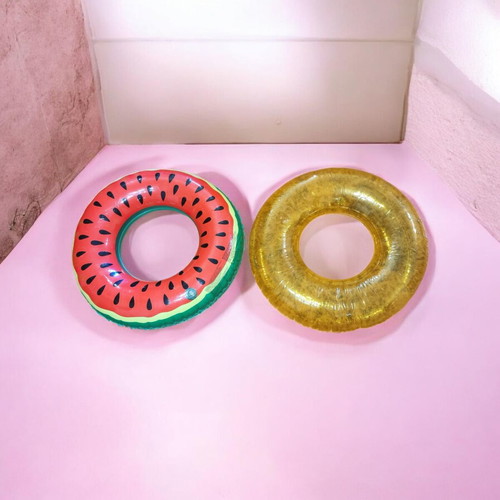 Inflatable large swim rings pack of 2, like new