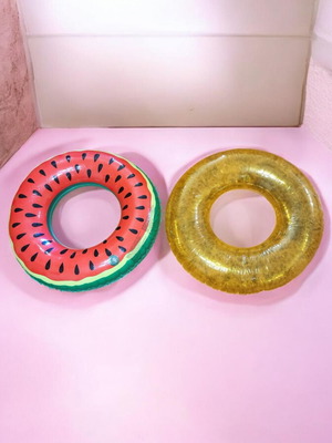 Inflatable large swim rings pack of 2, like new