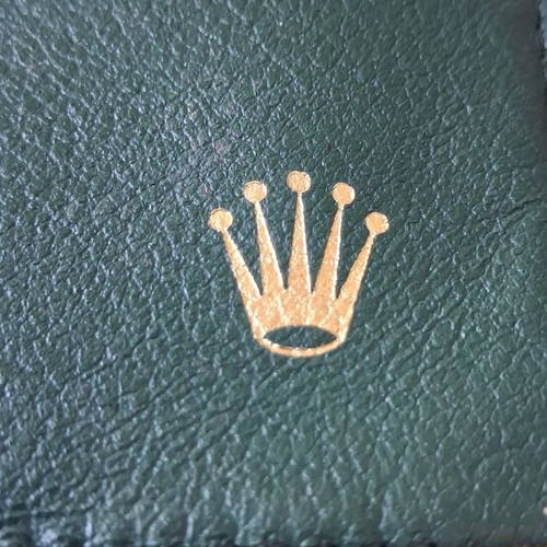Leather agenda wallet Rolex used, green