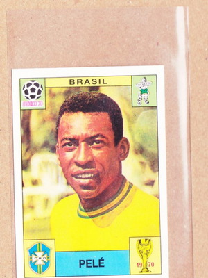 Стикер Panini World Cup Story с Пеле употребяван