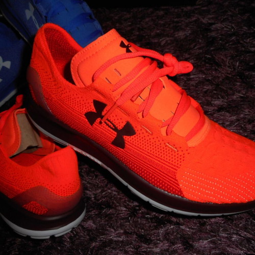 Under Armour Speedform Slingride running shoes new, size 42.5, blue and orange