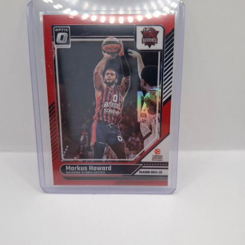 2024/25 Donruss Basketball Euroleague Red Optic Markus Howard card like new
