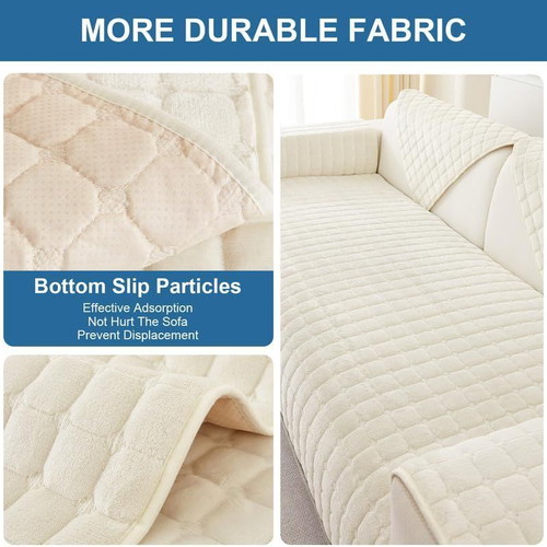 Soft Non-Slip Sofa Cover for 3 Seats, New