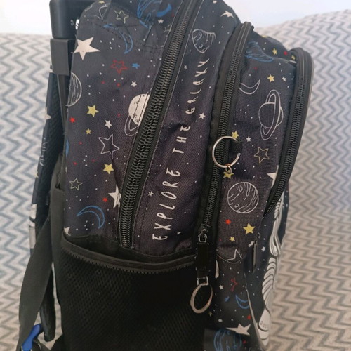 Nasa school bag used with wheels