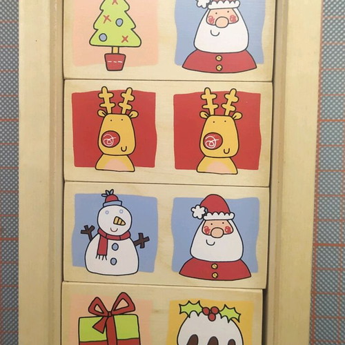 Christmas Dominoes ELC new wooden board game