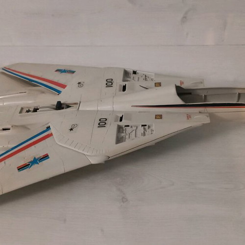 Gi Joe 1983 Skystriker used with missing parts and wear for repair or spare parts