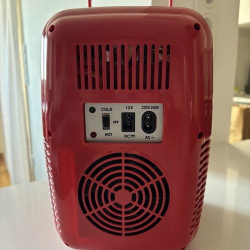 Coca Cola Mini Fridge like new, red, cool and heat functions